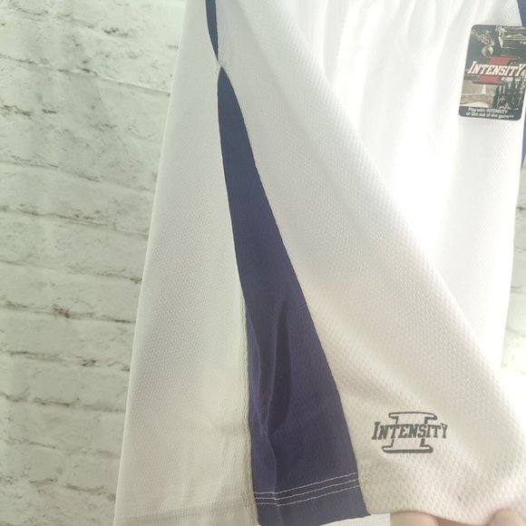 Intensity Athletics Mens White 9 Diamond Panel Pull On Basketball Shorts Sz 3XL - Picture 2 of 11